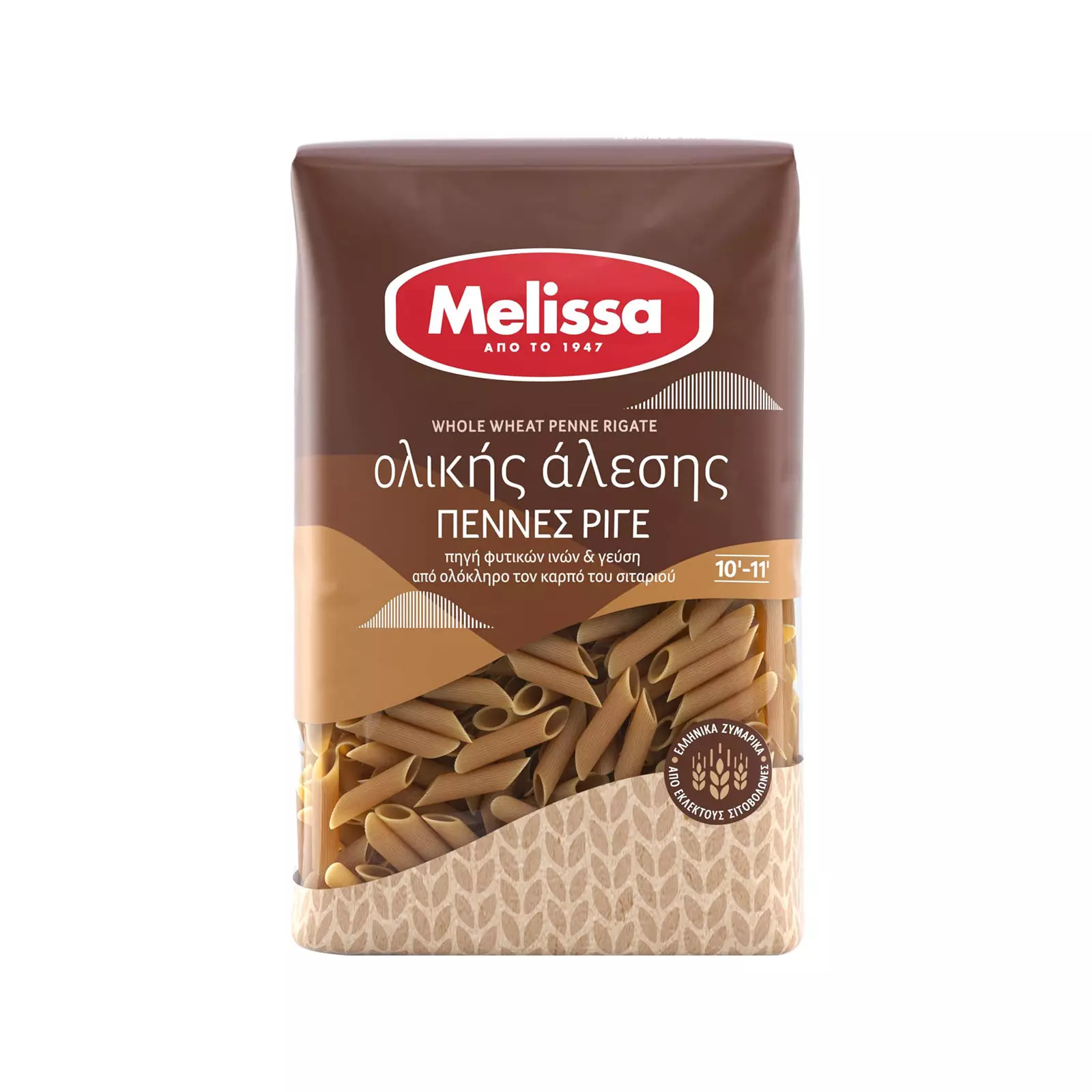 MELISSA WHOLE WHEAT PENNE RIGATE 500 G