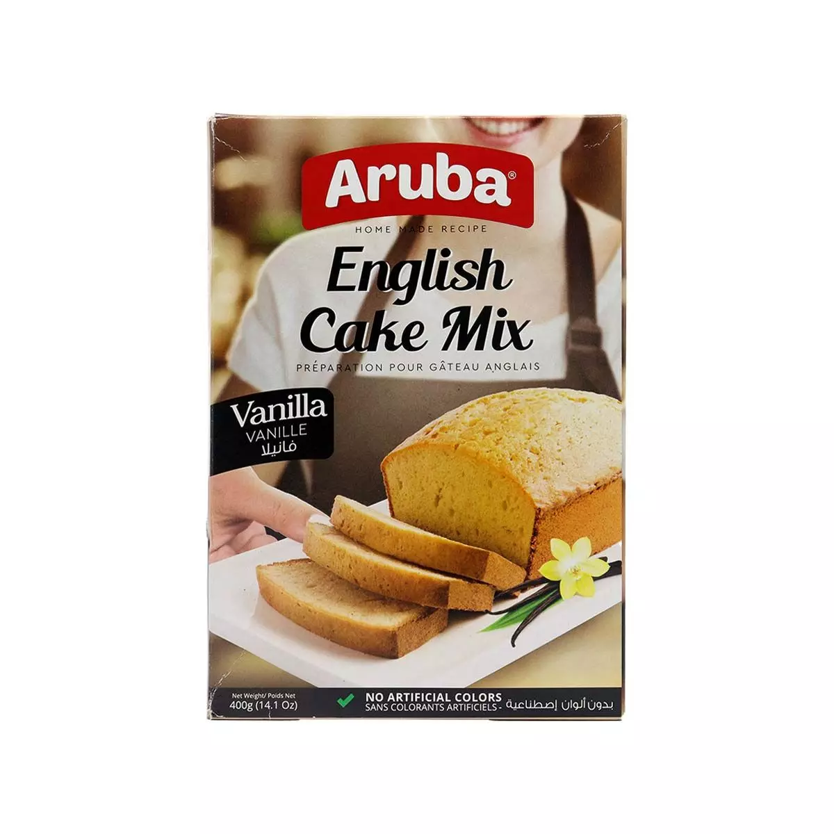 ARUBA ENGLISH CAKE MIX VANELLIA 400G