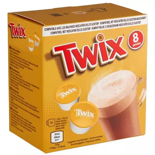 TWIX HOT CHOCOLATE PODS *8 120 G