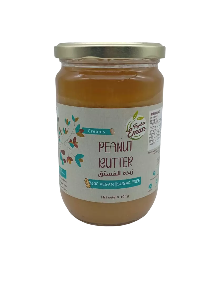 TAYEBAT EMAN CREAMY PEANUT BUTTER VEGAN SF 600 G