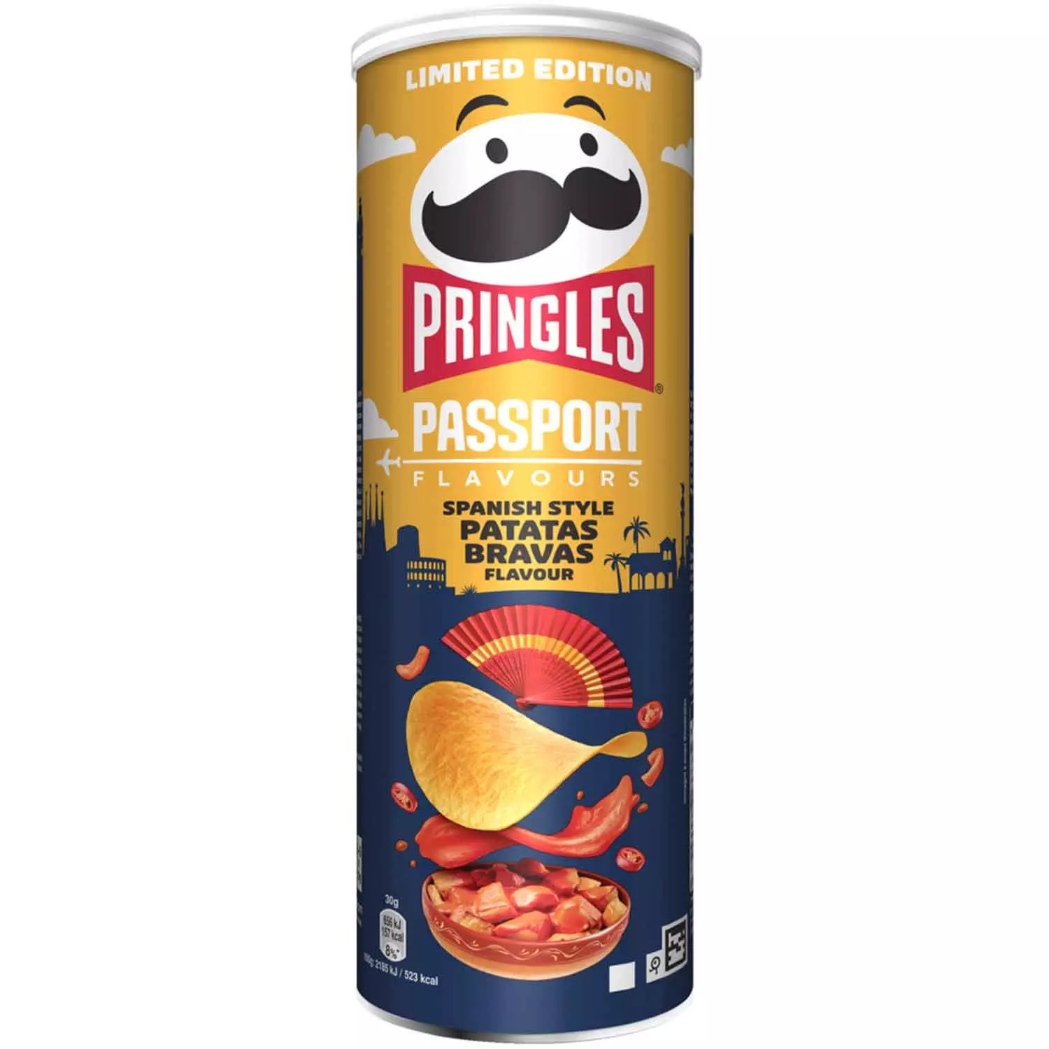 PRINGLS PASSPORT SPINACH STYLE PATATAS FLAVOUR160G