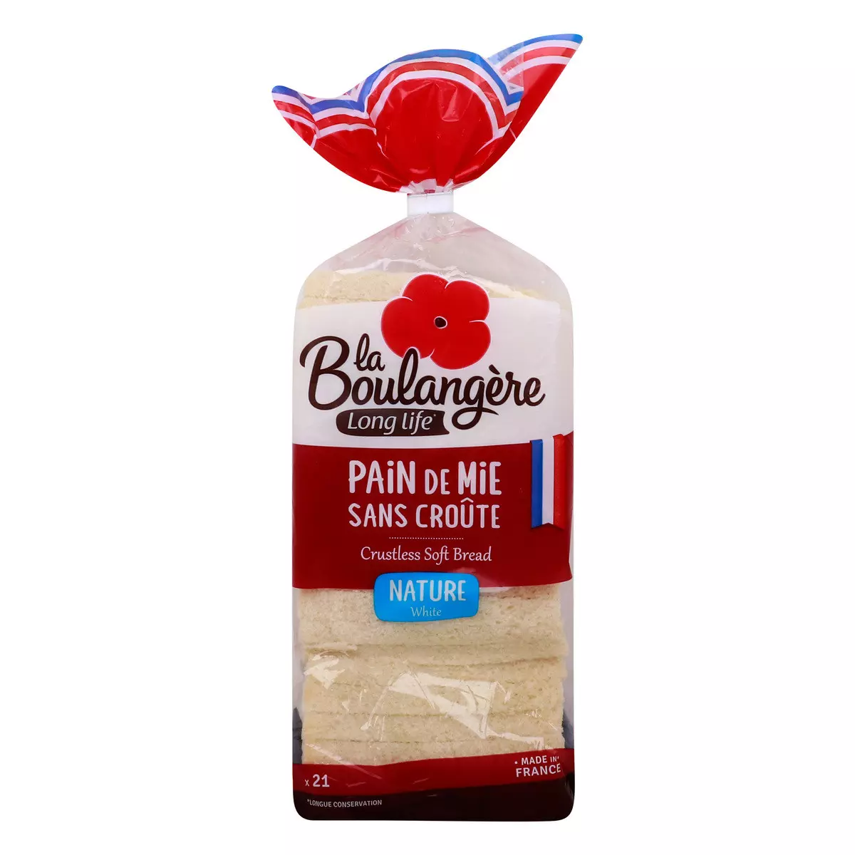 LA BOULANGERE PLAIN CRUSTLESS SANDWICH BREAD 500G