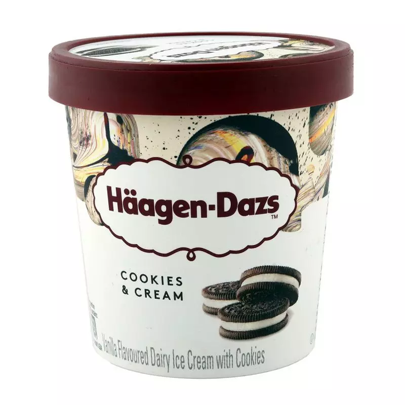 HAAGEN DAZS COOKIES & CREAM CUP 460 ML