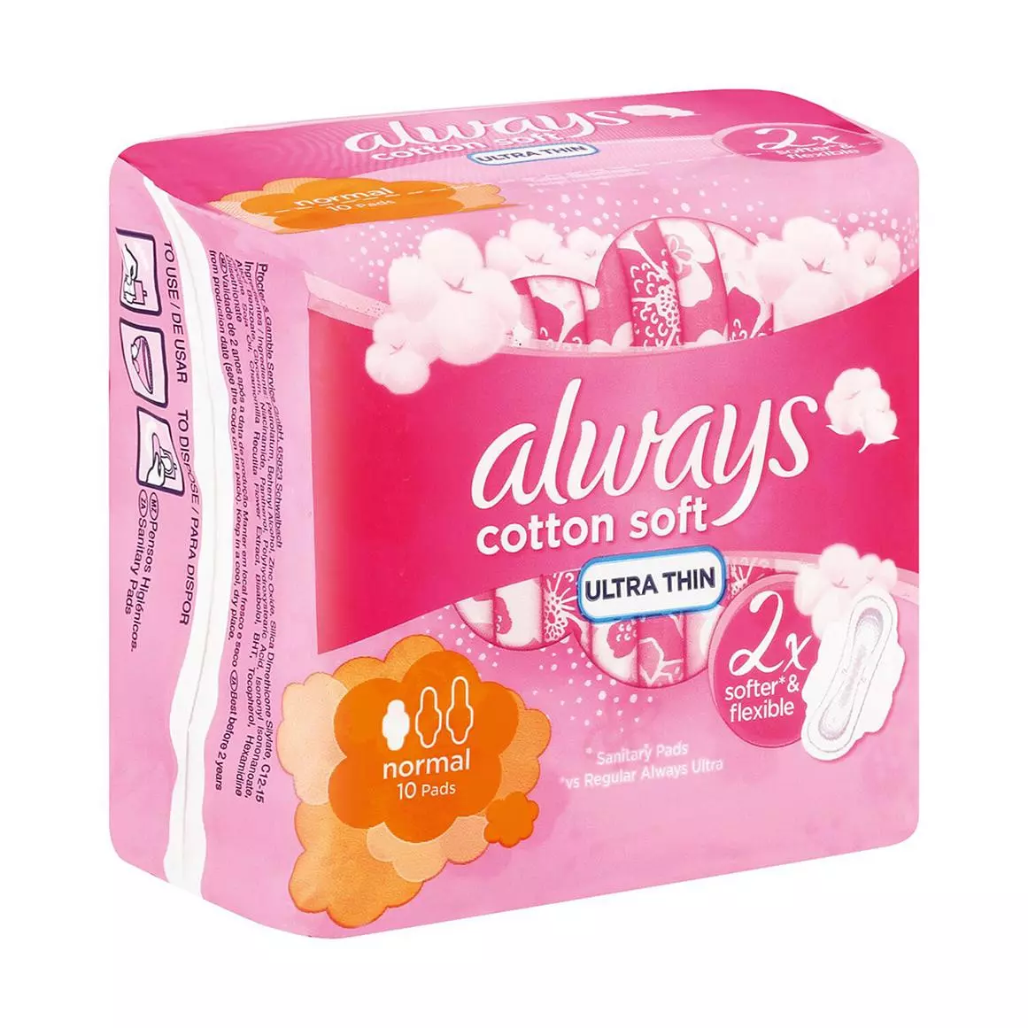 ALWAYS COTTON SOFT ULTRA THIN*10