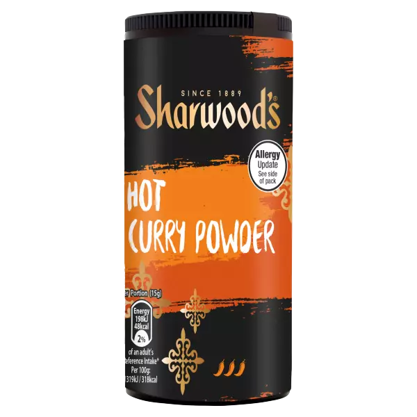 SHARWOODS CURRY POWDER HOT 102 G