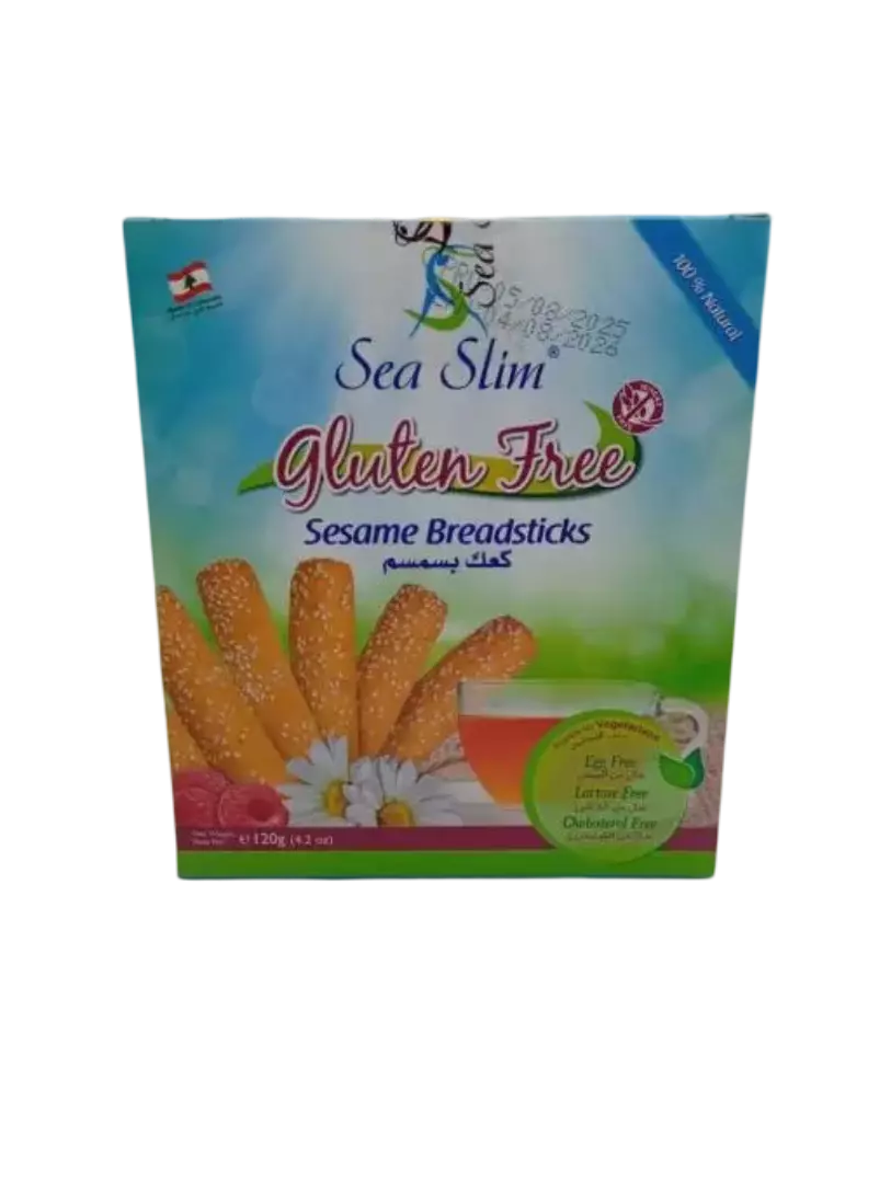 SEA SLIM SESAME BREADSTICKS GF 120 G