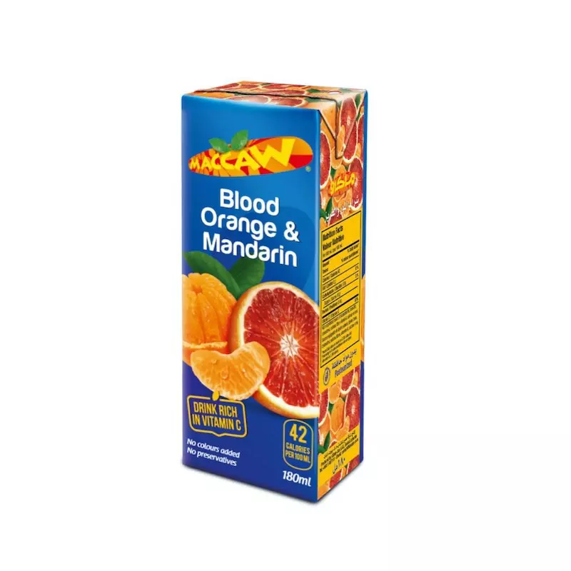 MACCAW MANDARINE & ORANGE JUICE 180 ML