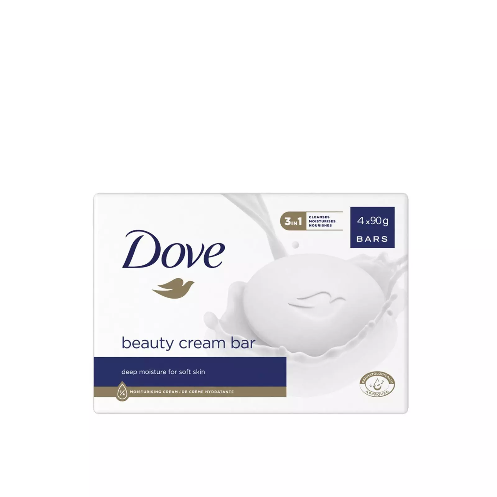 DOVE BEAUTY CREAM SOAP BAR 90G*4