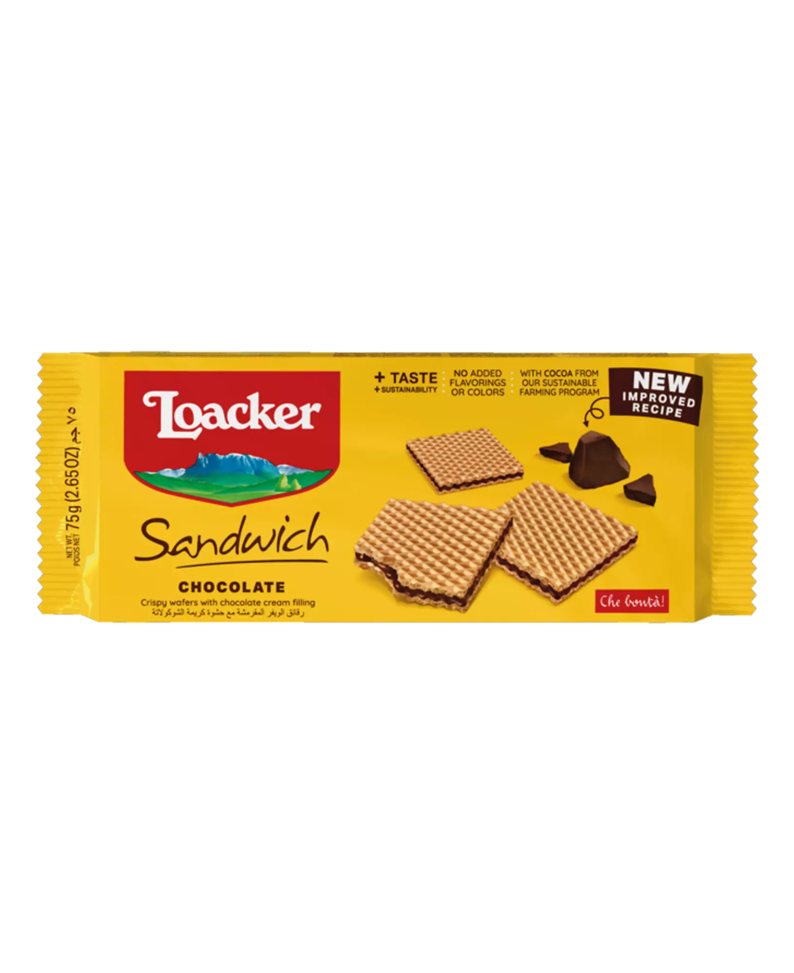 LOACKER SANDWICH CHOCOLATE 75G