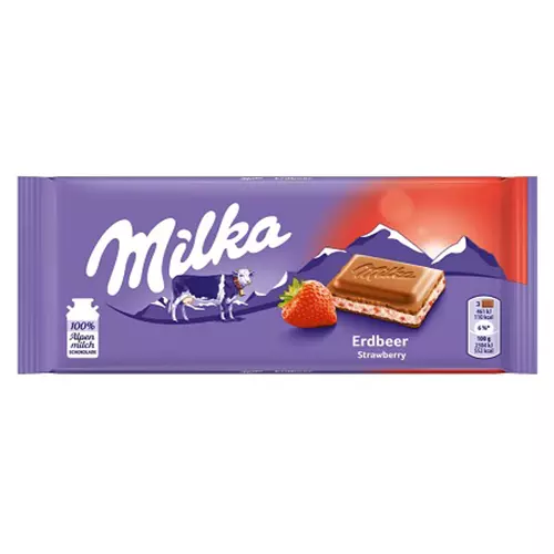 MILKA STRAWBERRY 100 G