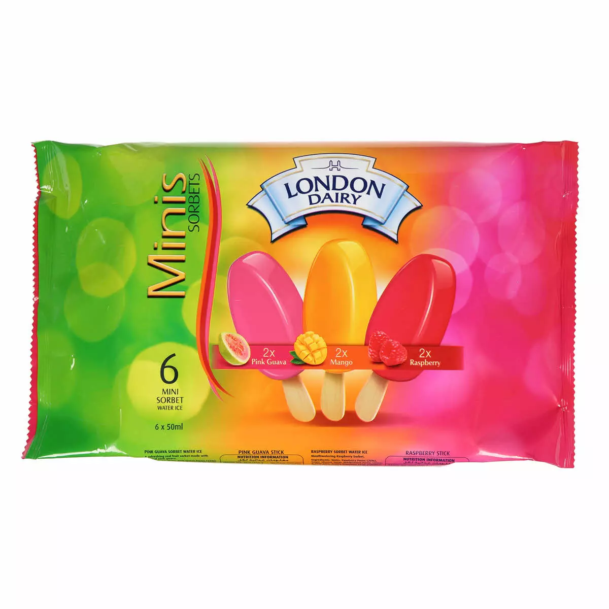 LONDON DAIRY MINIS FRUITS *6