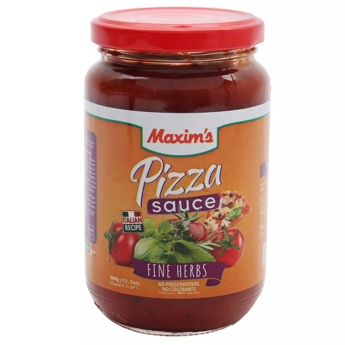 MAXIMS PIZZA SAUCE FINE HERBS 360 G