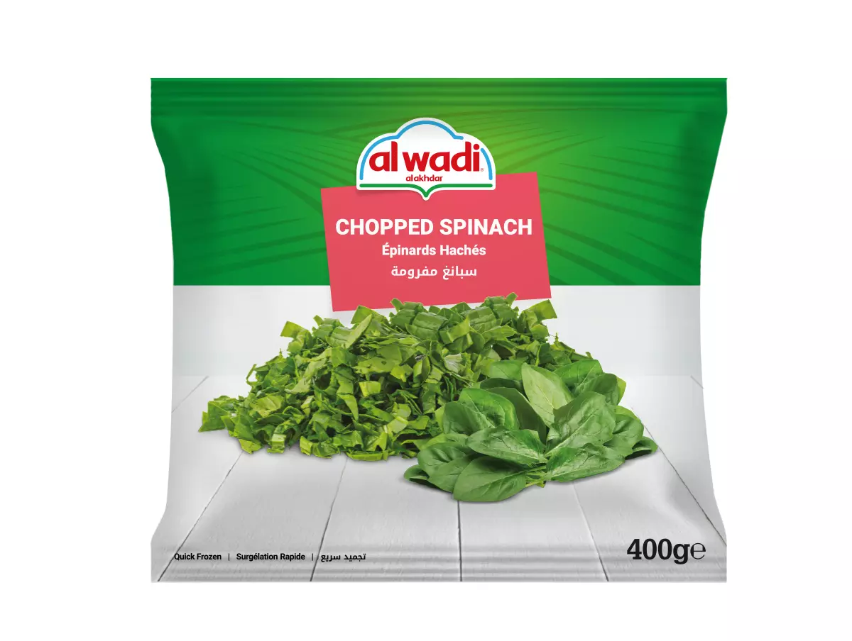 ALWADI ALAKHDAR CHOPPED SPINACH 400 Gسبانغ مفرومة