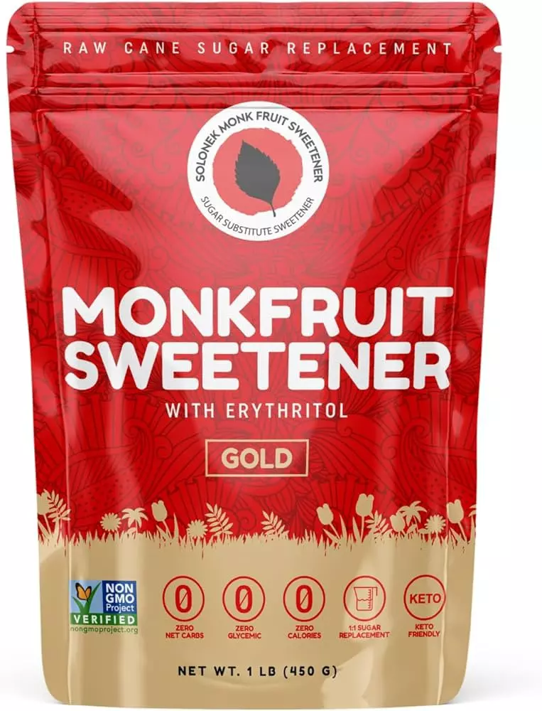 MONKFRUIT SWEETENER WITH ERYTHRITOL GOLD 450 G