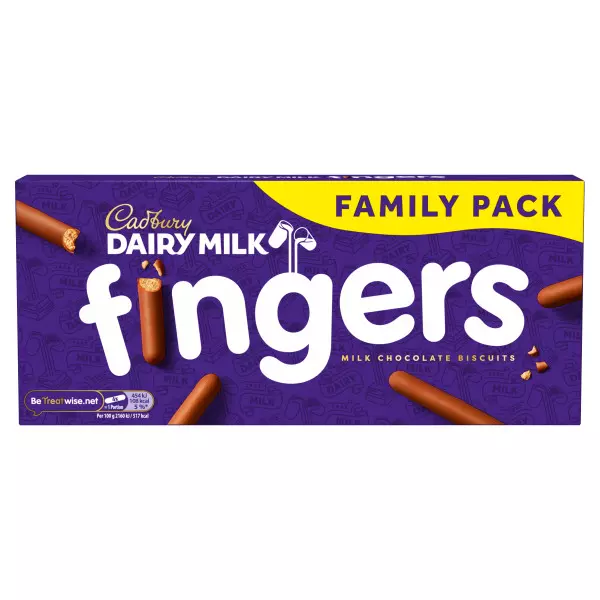 CADBURY MILK CHOC FINGERS 189G