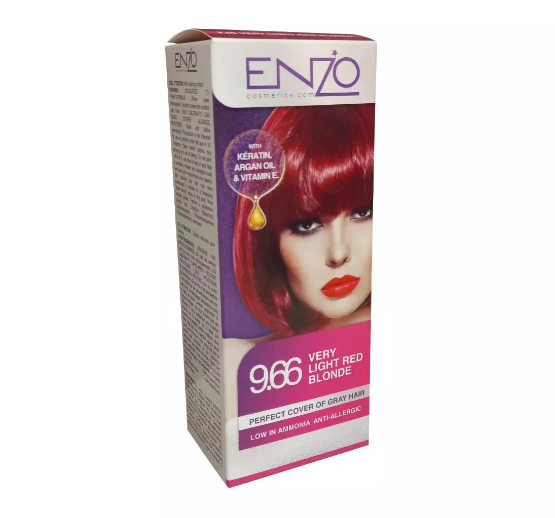 ENZO HAIR COLOR VERY LIGHT RED BLONDE #9.66