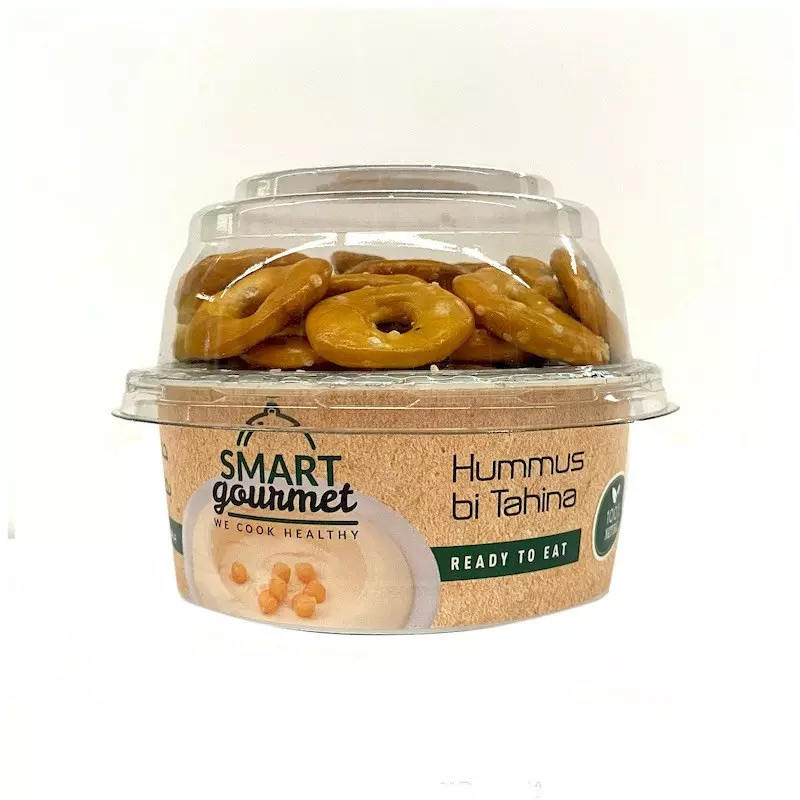 SMART GOURMET HUMMUS BI TAHINA 120 G+CRACKERS