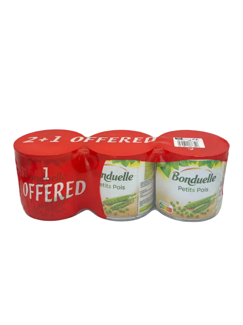 BONDUELLE PEAS 300 2+1 FREE