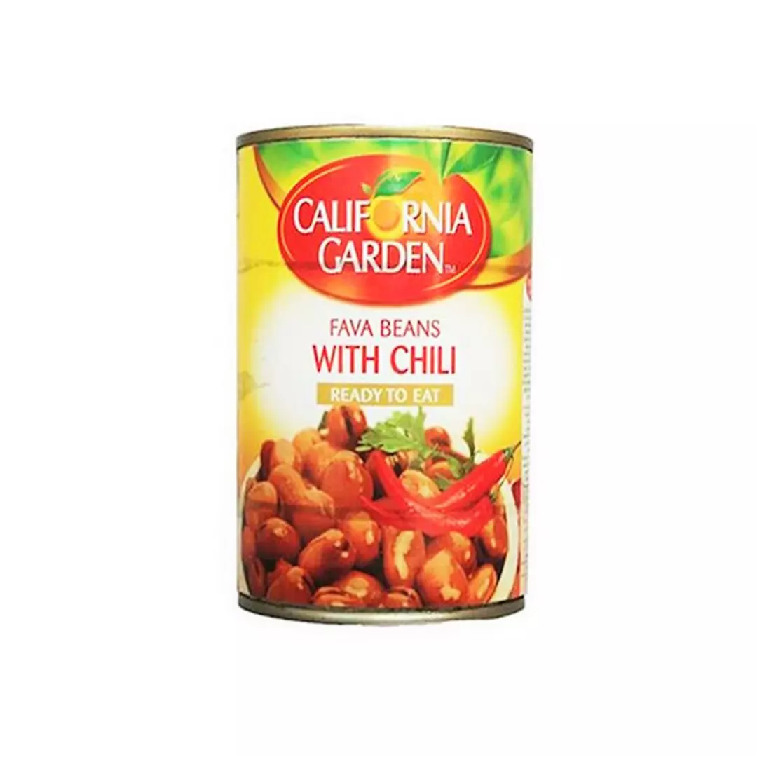 CALIFORNIA GARDEN  FAVA BEANS WITH CHILI 400G