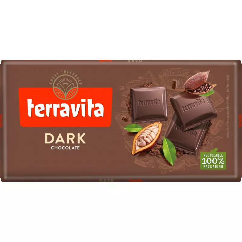 TERRAVITA DARK CHOCOLATE 100G 
