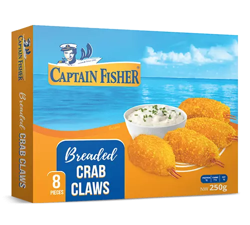 CAPTAIN FISHER BREADED CRAB CLAW SURIMI 250G 