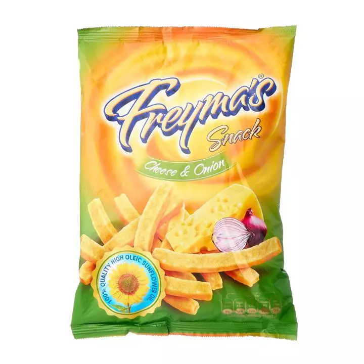 FREYMA S SNACK CHEESE & ONION CHIPS 75G