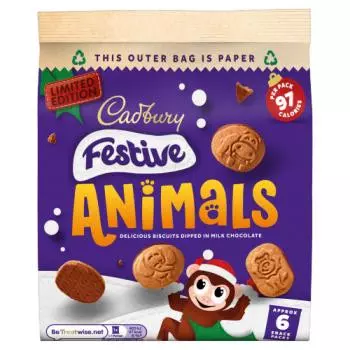 CADBURY FESTIVE ANIMALS *6 19.9 G