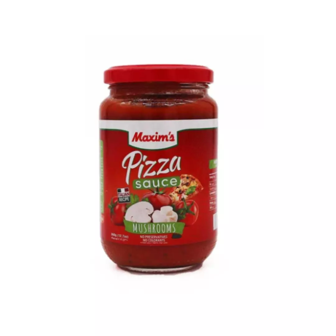 MAXIMS PIZZA SAUCE MUSHROOMS 360 G