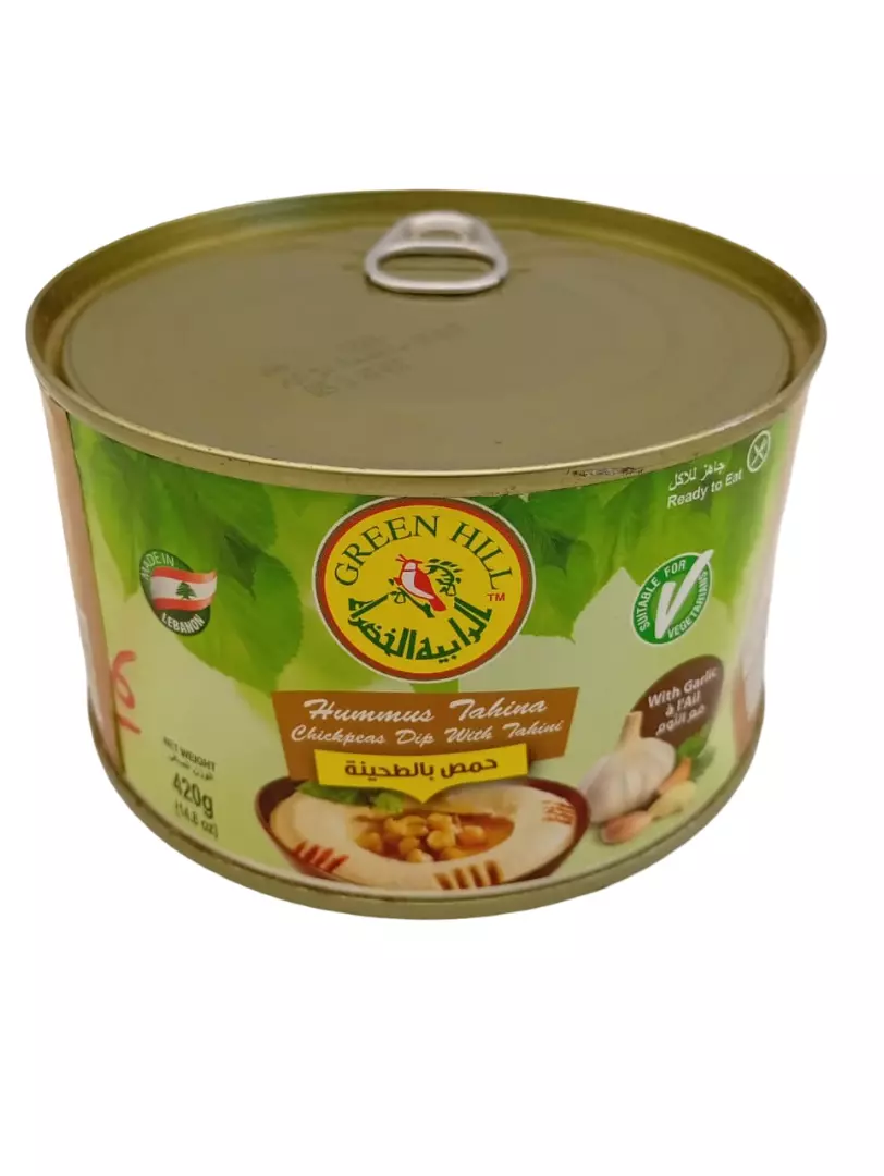 GREEN HILL HUMMUS TAHINA WITH GARLIC 420G