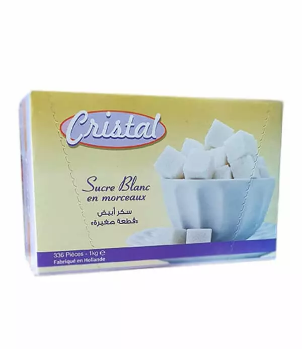 CRISTAL WHITE SUGAR LUMPS 1 KG