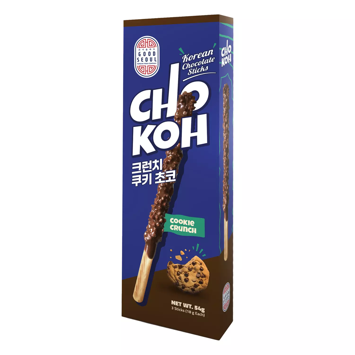 CHOKOH KOREAN CHOCOLATE STICKS COOKIE CRUNCH 54 G