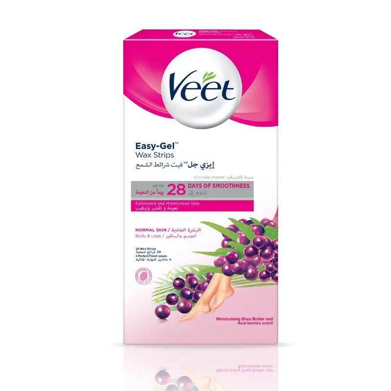VEET BODY & LEGS WAX STRIPS FOR NORMAL SKIN*20