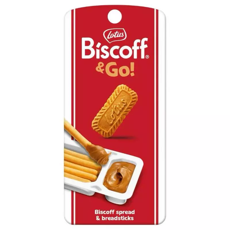 LOTUS BISCOFF&GO BISCUIT SPREAD&BREAD STICKS 45G 