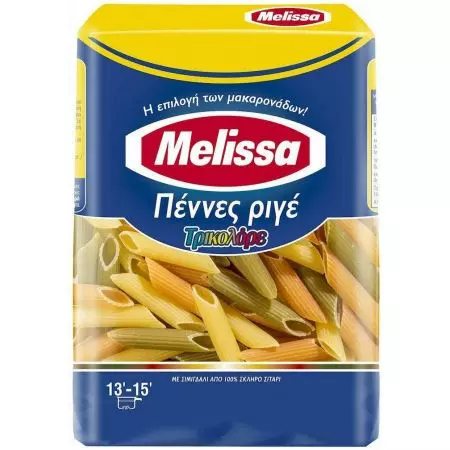 MELISSA PENNE RIGATE TRICOLORE 500 G