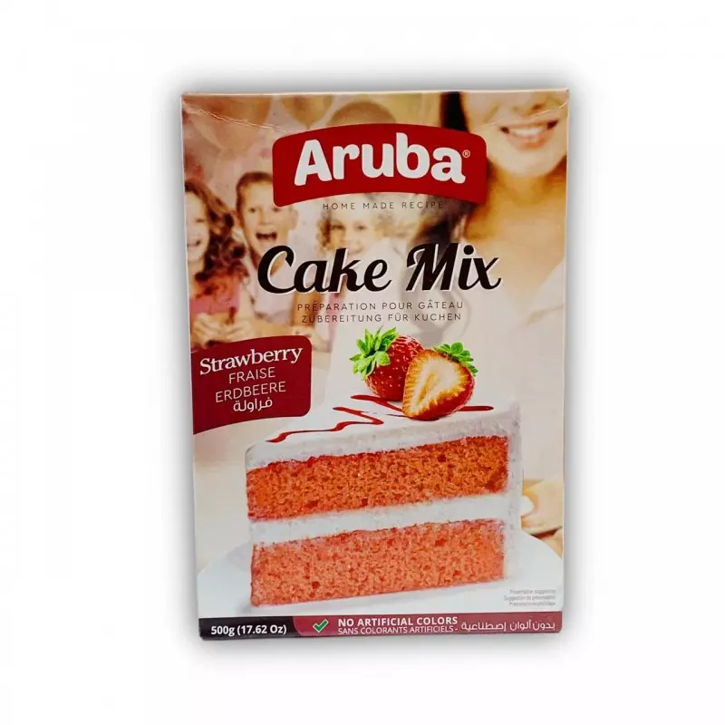 ARUBA CAKE MIX STRAWBERRY 500 G