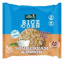 HEALTH UP RICE CORN SOUR CREAM & ONION 32 G