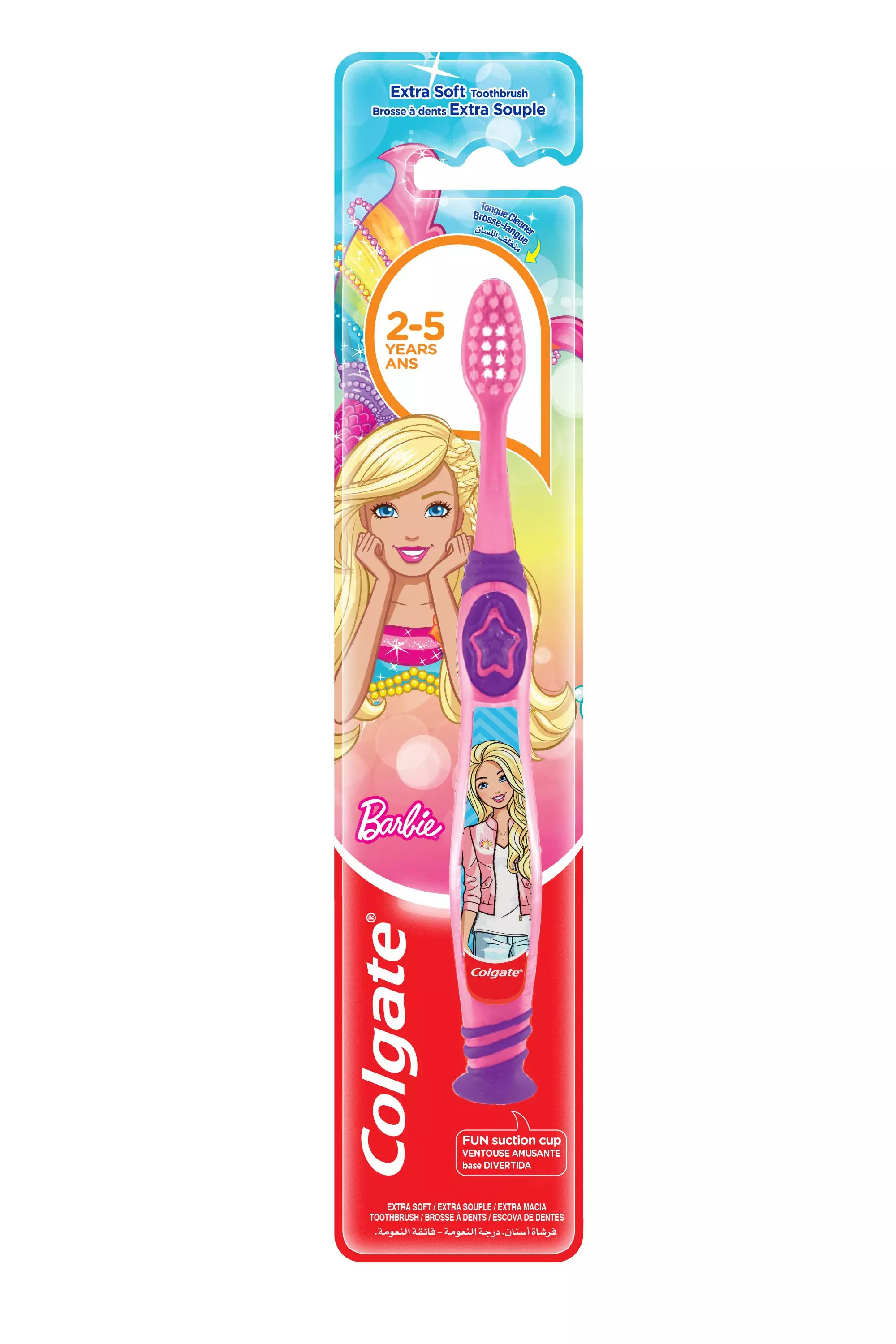 COLGATE TOOTHBRUSH EXTRA SOFT 2-5 BARBIE