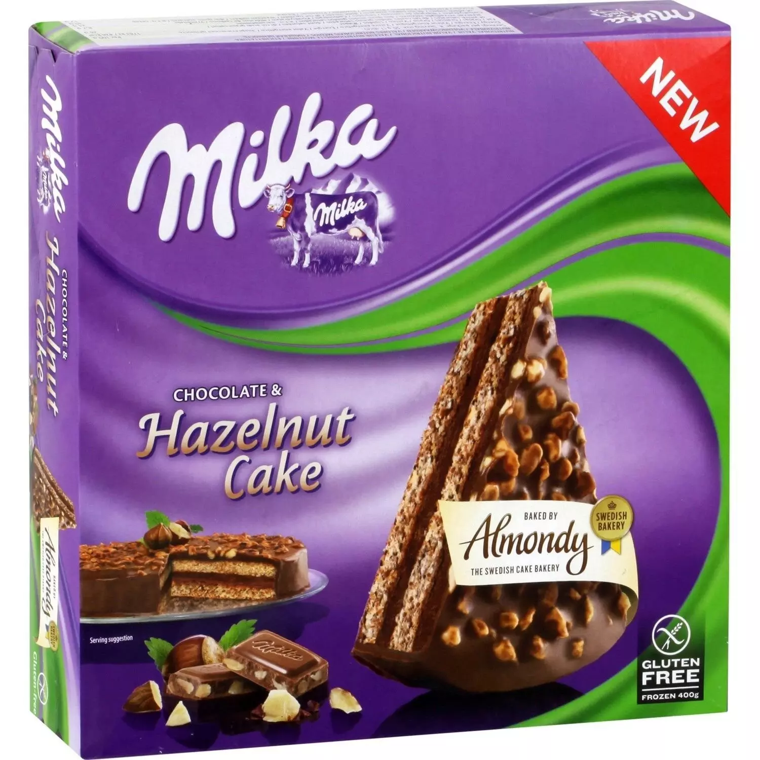 MILKA CHOCOLATE & ALMOND ICECREAM CAKE 400G 