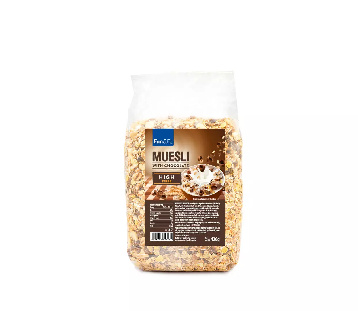 FUN & FIT MUSELI WITH CHOCOLATE 420G 