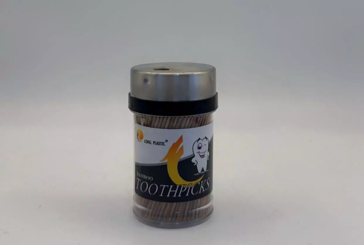 LONG PLASTIC BAMBOO TOOTHPICKS BLACK