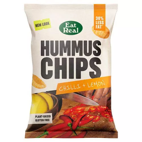 EAT REAL HUMMUS CHILLI & LEMON CHIPS 110 G