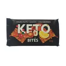 KETO BITES HAZELNUT & LEMON & CRANBERRIES 60G