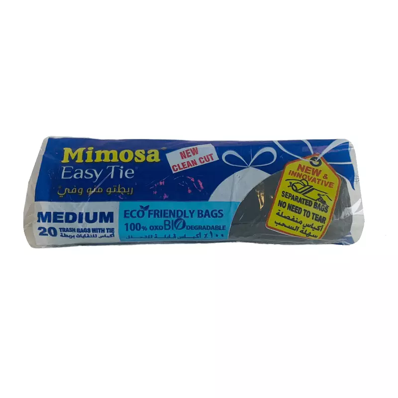 MIMOSA EASY TIE TRASH BAG MEDIUM *20