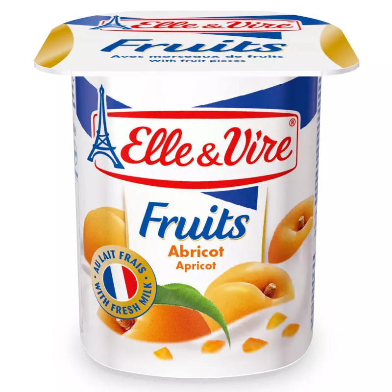 ELLE & VIRE FRUITS APRICOT 125 G 
