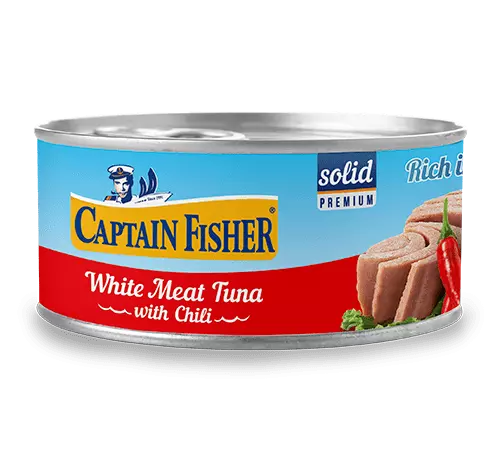 CAPTAIN FISHER WHITE TUNA WITH CHILI 185 G