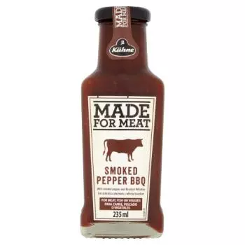 KUHNE MADE FOR MEAT SMOKED PEPPER BBQ 235ML