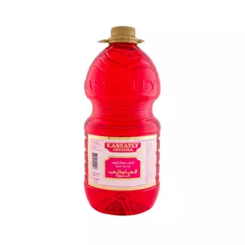 KASSATLY CHTAURA ROSE SYRUP GALLON 3.5 KG