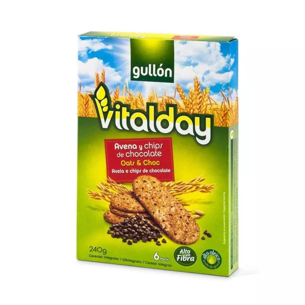 GULLON VITALDAY OATS & CHOCO CHIPS 240G