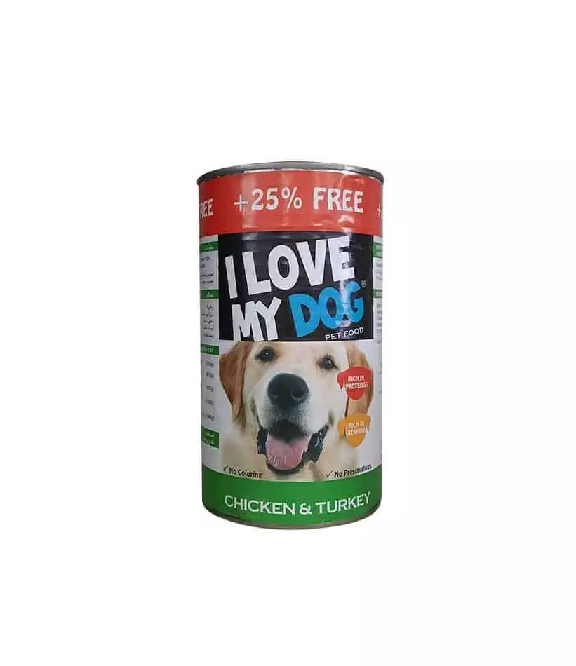 I LOVE MY DOG CHUNKS WITH CHICKEN&TURKEY 1230 G