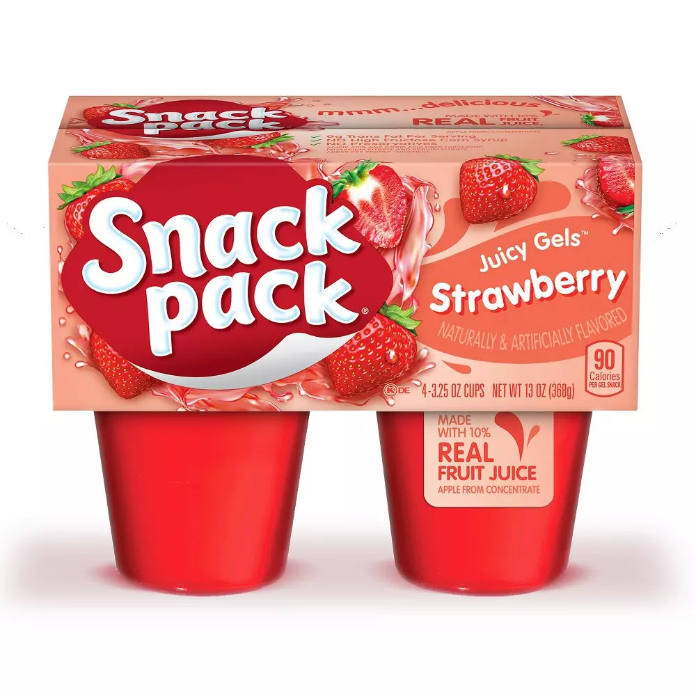 SNACK PACK JUICY GELS STRAWBERRY *4 368 G